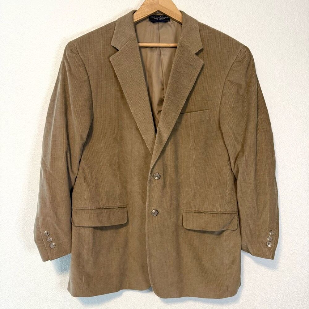 Haspel Men’s‎ Camel Corduroy Blazer Sport Coat Size 44R